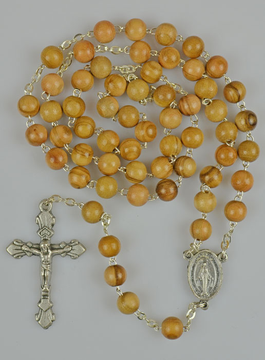 Chapelet en Bois Médaille Vierge Miraculeuse (pic 2)