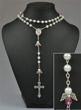 Chapelet Mode des Anges en Perles - 60 cm (pic 1)
