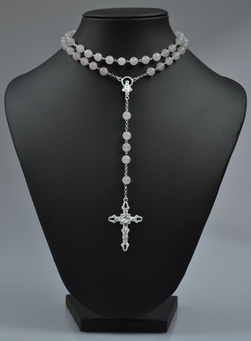 Chapelet Mode en Argent Massif et Perles Quartz Véritable (pic 2)