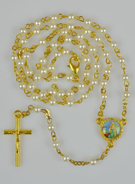 Chapelet de Lourdes Nacre (pic 1)