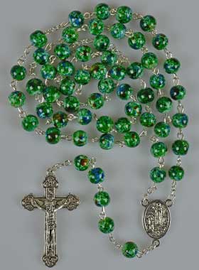 Chapelet en Perles Nacre Verte (pic 1)