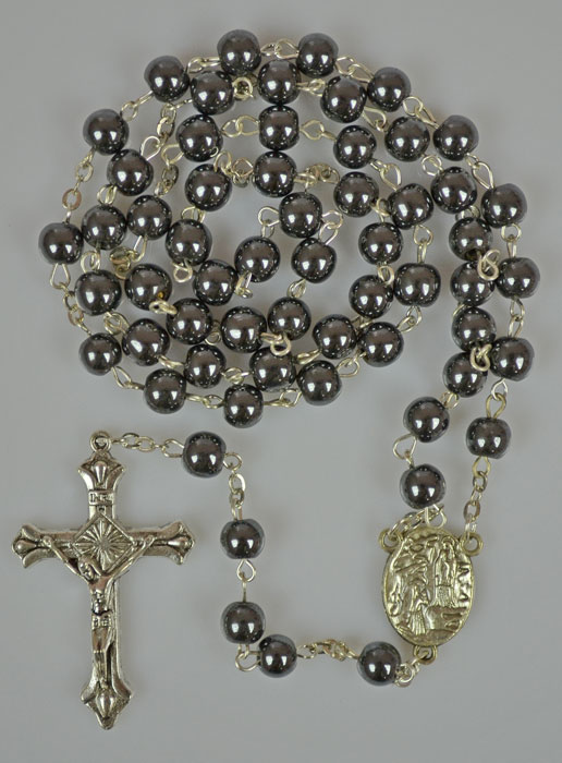 Chapelet de Lourdes Noir Mode (pic 2)