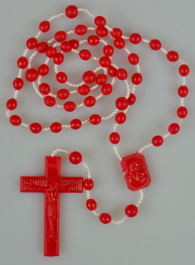Chapelet Plastique Rouge (pic 1)