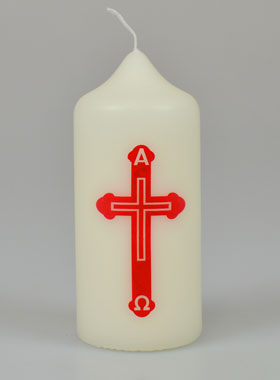 Cierge de Baptême - Croix de Baptême - 13 cm (pic 1)