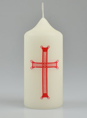 Cierge de Baptême - Croix Mosaïque (pic 1)