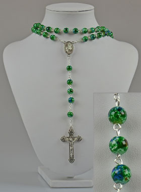 Collier Chapelet Fashion Nacre Verte (pic 1)