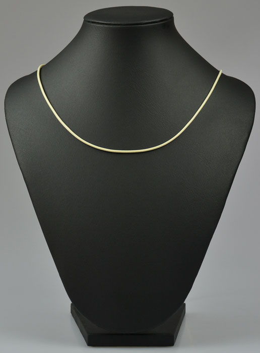 Cordon en Cuir Blanc Ivoire - 80 cm (pic 2)