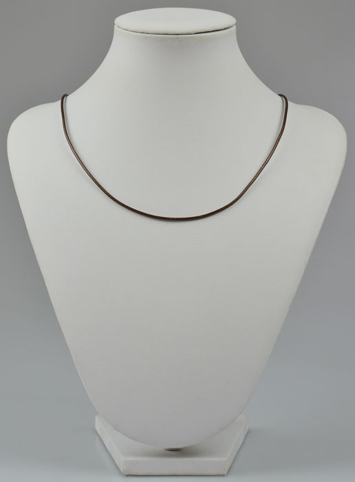 Cordon en Cuir Marron - 80 cm (pic 2)