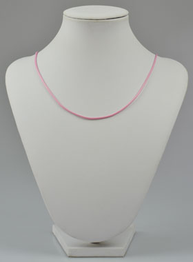 Cordon en Cuir Rose - 80 cm (pic 1)