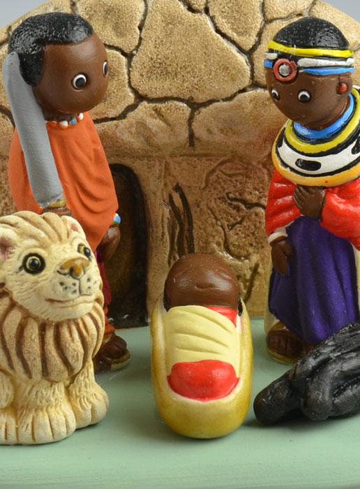 Crèche de Noël du Monde - Nativité Massaï (pic 3)