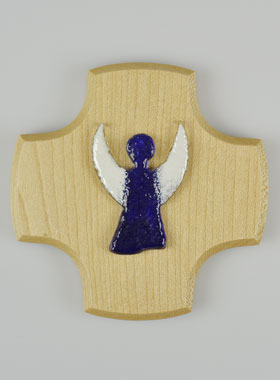 Croix Cadeau en Bois d'Erable - Ange de Victoire (pic 1)