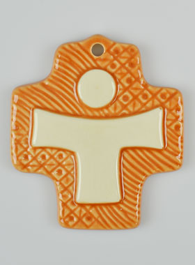 Croix Céramique - Orange (pic 1)