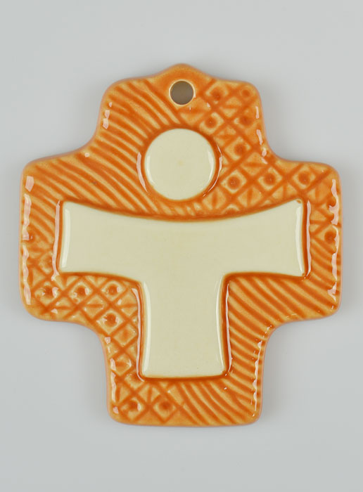 Croix Céramique - Orange (pic 2)