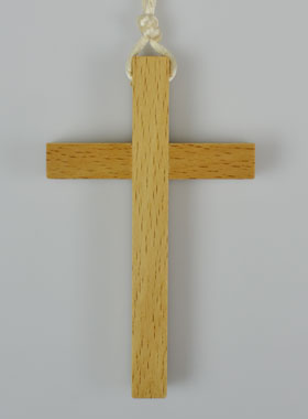 Croix d'aube de Communion sur cordon (pic 1)