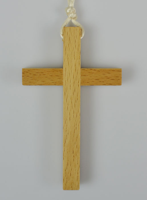 Croix d'aube de Communion sur cordon (pic 2)