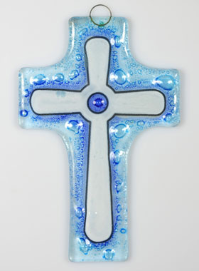 Croix de Communion Artisanale en Verre (pic 1)
