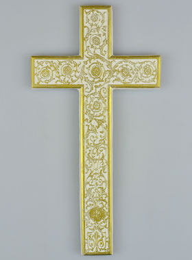 Croix du Christ Arabesque Or - 22 cm (pic 1)