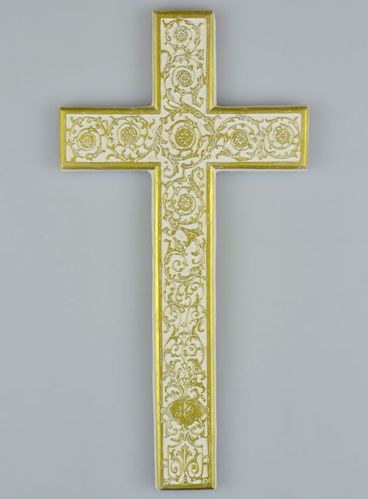 Croix du Christ Arabesque Or - 22 cm (pic 2)