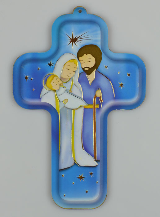 Croix en Bois Enfant - Sainte Famille (pic 2)