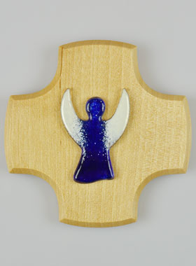 Croix Enfant en Bois d'Erable - Ange-Gardien de Victoire (pic 1)