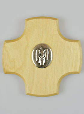 Croix Enfant en Bois d'Erable - Mon Ange Protecteur (pic 1)