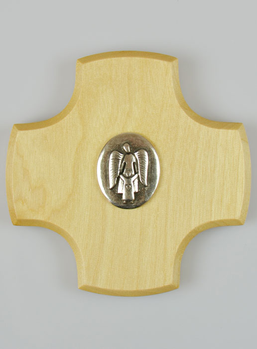 Croix Enfant en Bois d'Erable - Mon Ange Protecteur (pic 2)