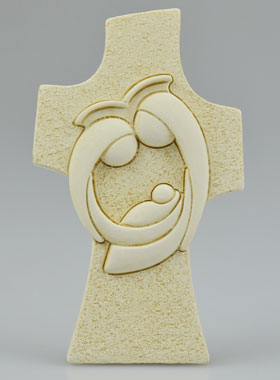 Croix Sainte Famille Moderne - 9 cm (pic 1)