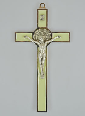 Croix de Saint Benoit 20cm - Métal Fluo (pic 1)