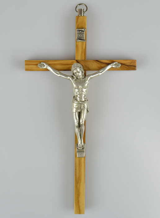 Crucifix en Bois d'Olivier - 16 cm (pic 2)