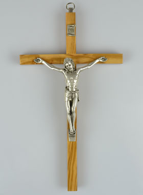 Crucifix en Bois d'Olivier - 20 cm (pic 1)