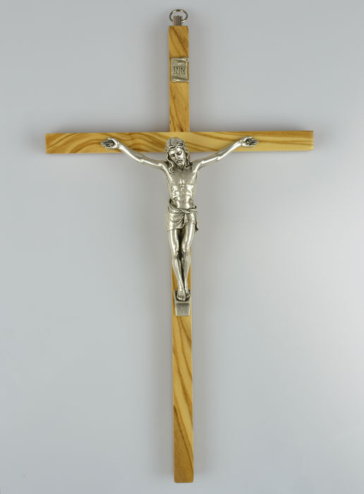 Crucifix en Bois d'Olivier - 24 cm (pic 2)
