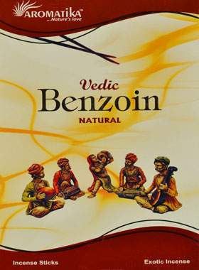 Encens Bâtonnets Benjoin Naturel - Aromatika 15 gr (pic 1)