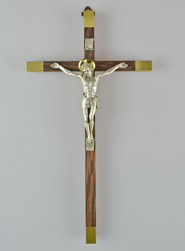 Grand Crucifix en Bois d'Olivier et Christ (pic 2)