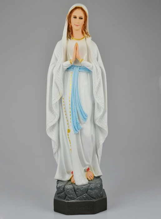 Grande Statue Vierge Marie de Lourdes Polychromée - 50 cm (pic 2)