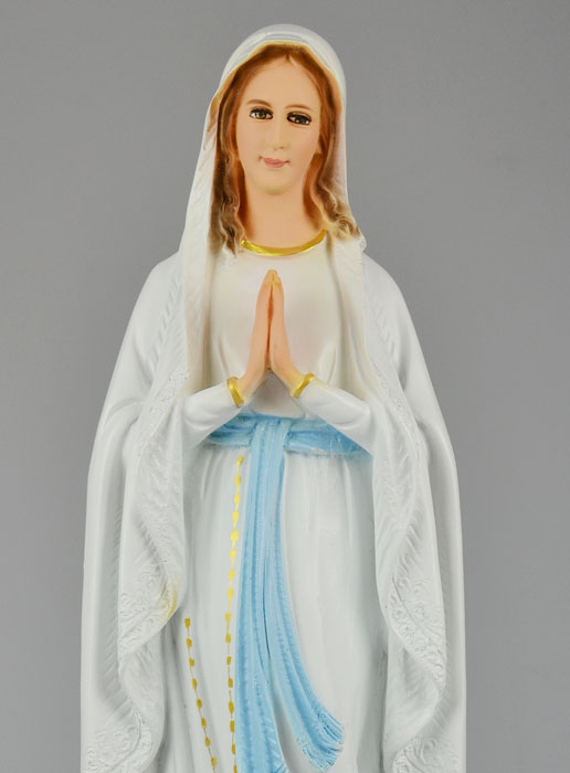 Grande Statue Vierge Marie de Lourdes Polychromée - 50 cm (pic 3)