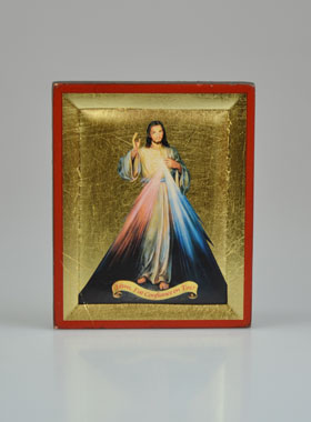Icône Byzantine du Christ Miséricordieux Peinte à la Main - 8 cm (pic 1)