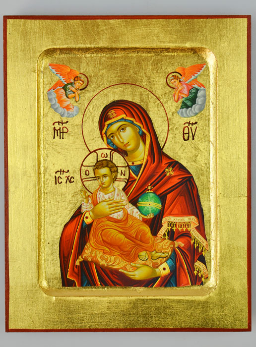 Icône Byzantine Notre Dame des Miracles - 17 cm (pic 2)