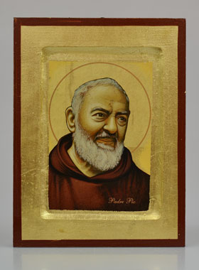 Icône Byzantine Saint Padre Pio - 18 cm (pic 1)