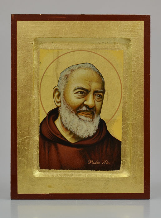 Icône Byzantine Saint Padre Pio - 18 cm (pic 2)