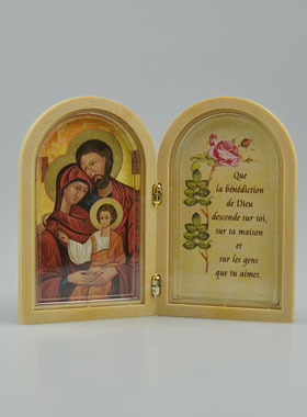 Icône Diptyque de la Sainte Famille + Prière (pic 1)