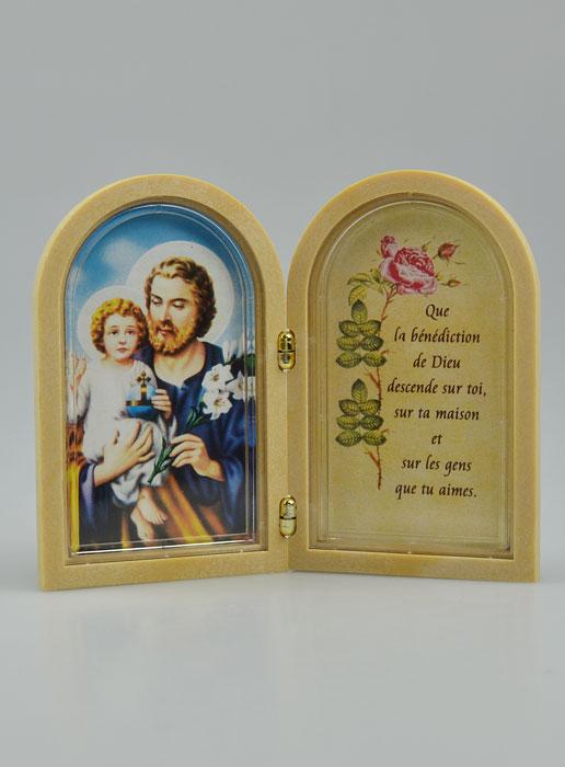 Icône Diptyque de Saint Joseph + Prière (pic 2)