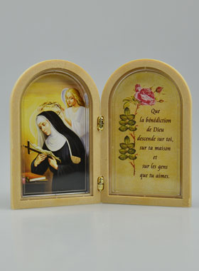 Icône Diptyque de Sainte Rita + Prière (pic 1)