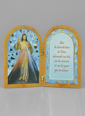 Icône Diptyque du Christ Miséricordieux + Prière de Bénédiction (pic 1)