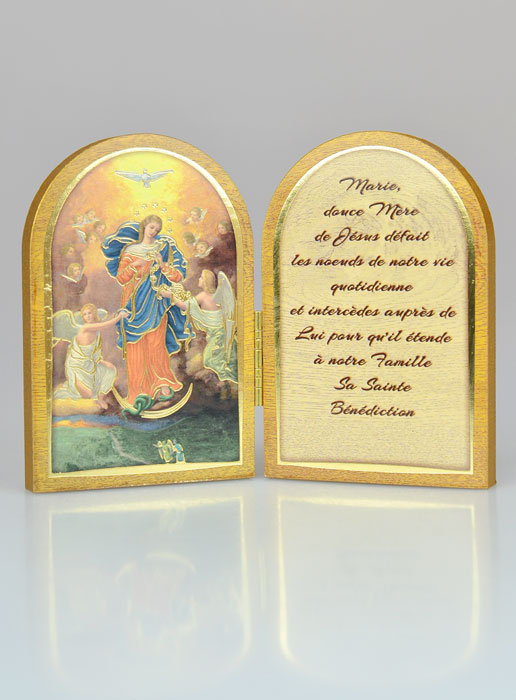 Icône Diptyque Marie qui Défait les Noeuds + Prière (pic 2)