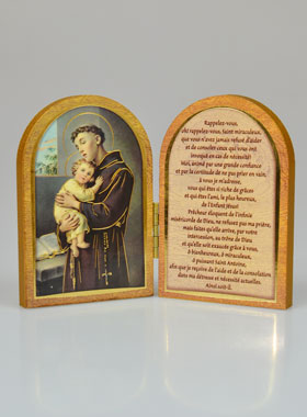 Icône Diptyque Saint Antoine de Padoue + Prière (pic 1)
