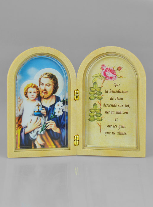 Icône Diptyque Saint Joseph + Prière de Bénédiction (pic 2)