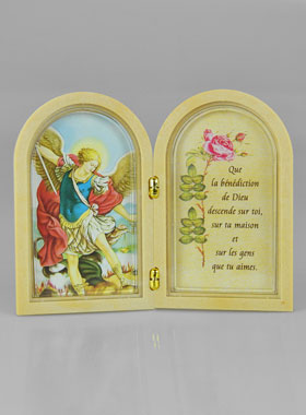 Icône Diptyque Saint Michel Archange + Prière de Bénédiction (pic 1)