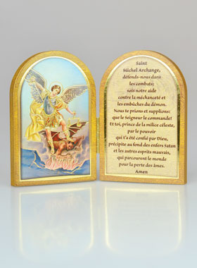 Icône Diptyque Saint Michel Archange + Prière (pic 1)