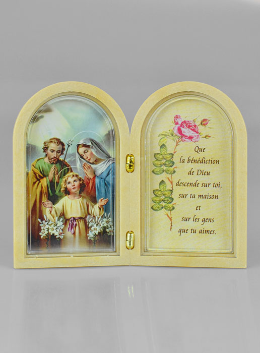 Icône Diptyque Sainte Famille + Prière de Bénédiction (pic 2)