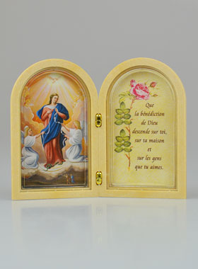 Icône Diptyque Vierge Marie qui Défait les Noeuds + Prière (pic 1)